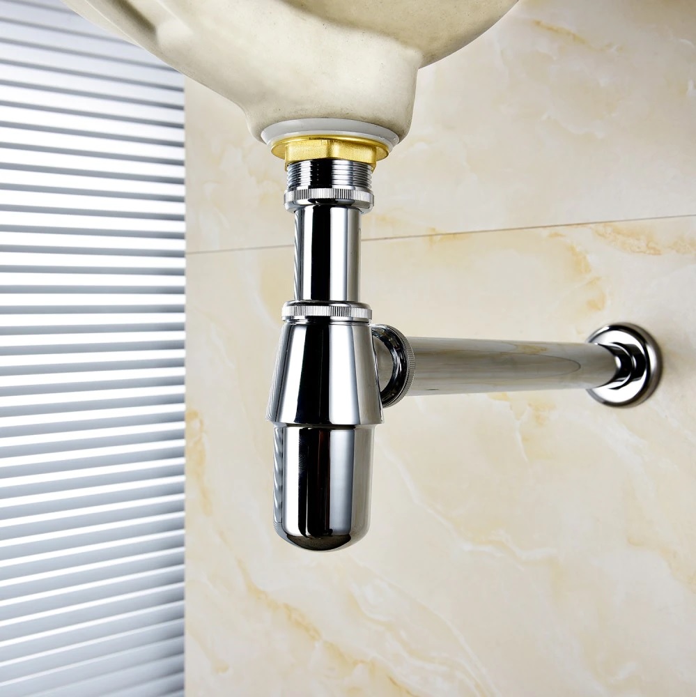 Contra Push Y Cespol Para Lavabo Metal Cromo