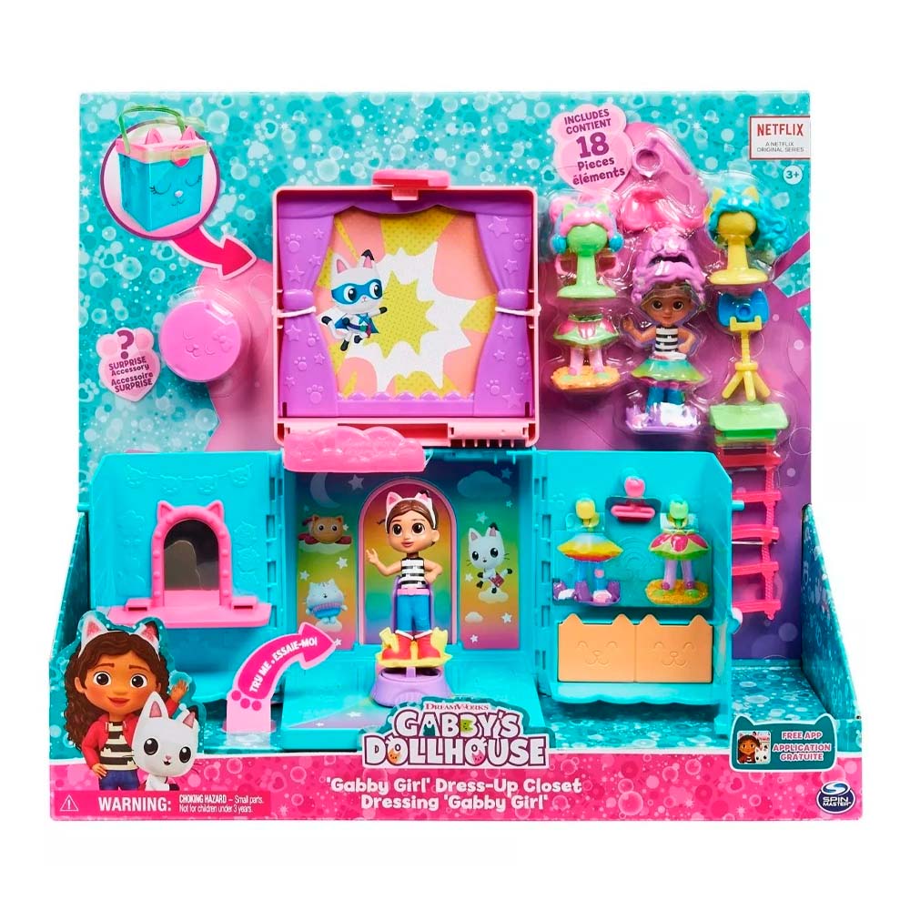 Set de Juego Spin Master Closet de Arcoiris de Gaby Gaby 6064153 Portatil