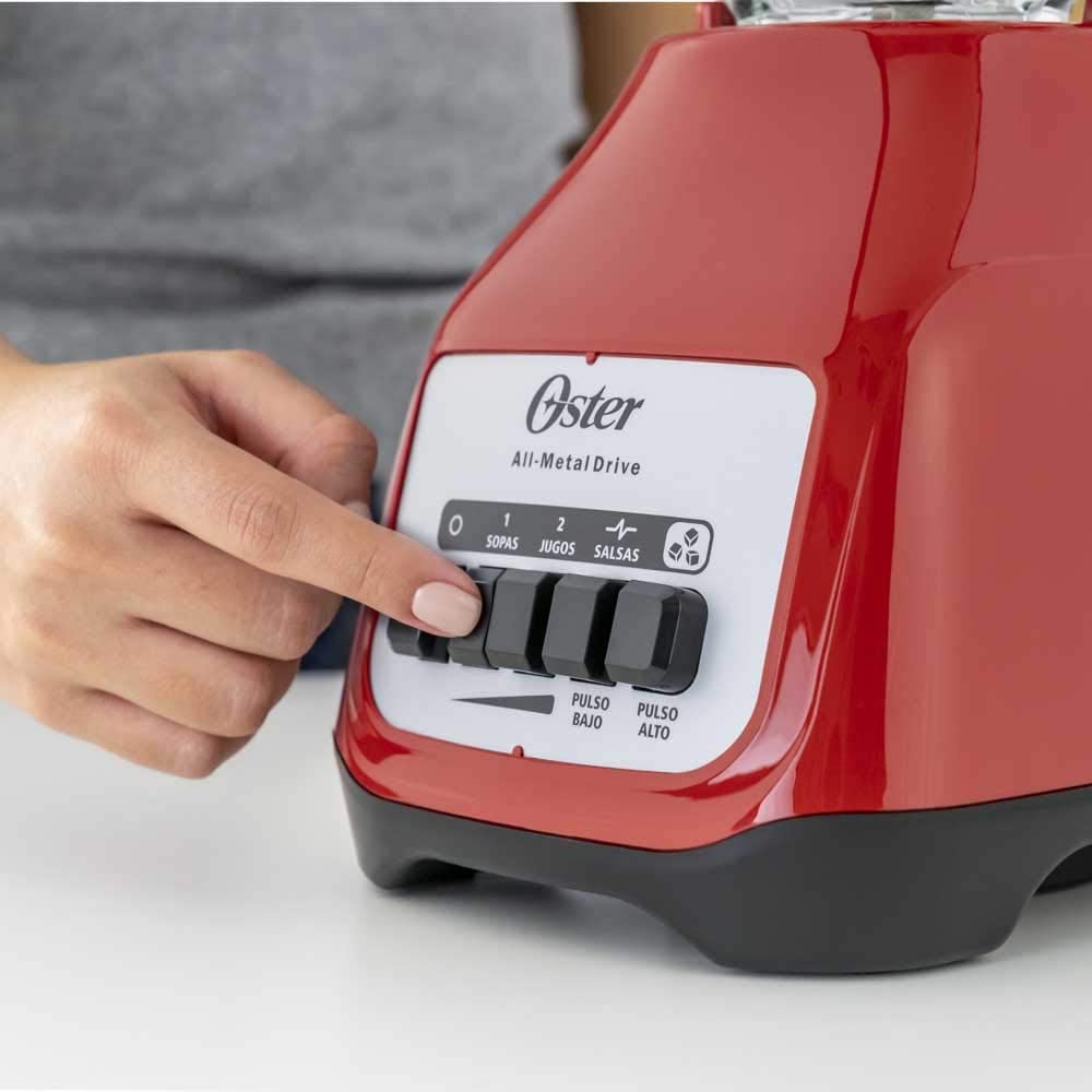 Licuadora Oster 2 velocidades más pulso y vaso de vidrio BLSTKAGRPB-RO