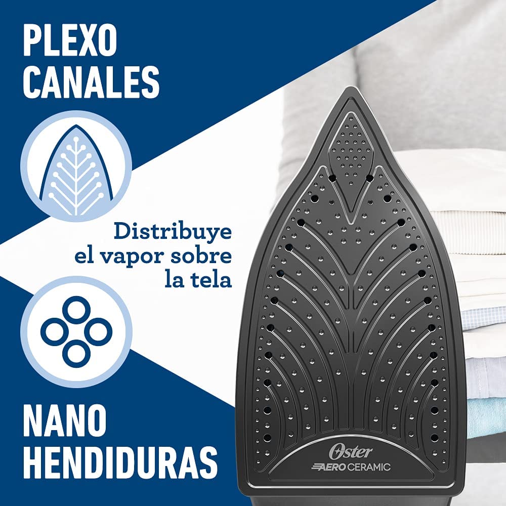 Plancha de vapor Oster con suela de cerámica GCSTBS6052