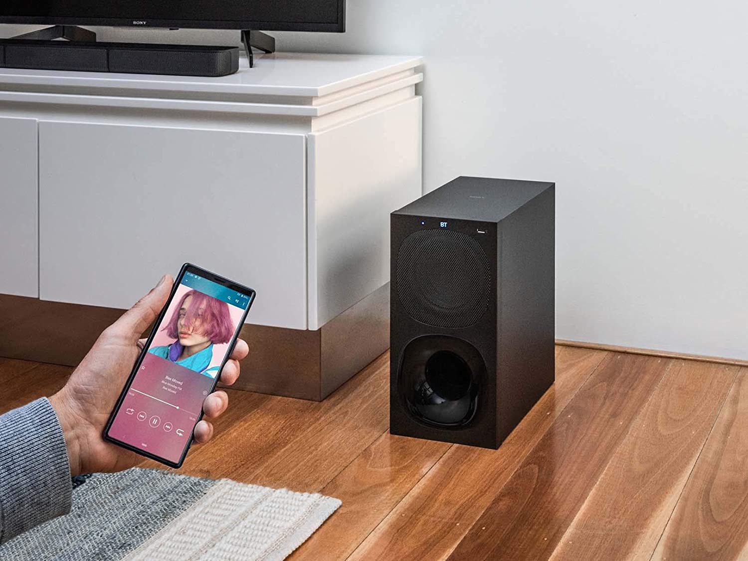 Sistema de teatro en casa de 5.1 canales con barra de sonido HT-S20R