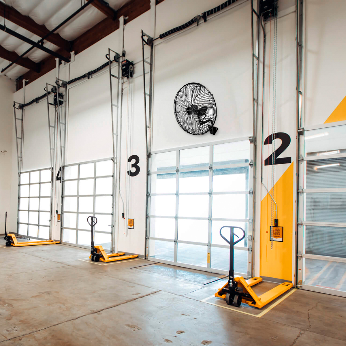 Ventilador de pedestal pared 2 en 1 uso rudo industrial bodega eventos 50cm Beckon