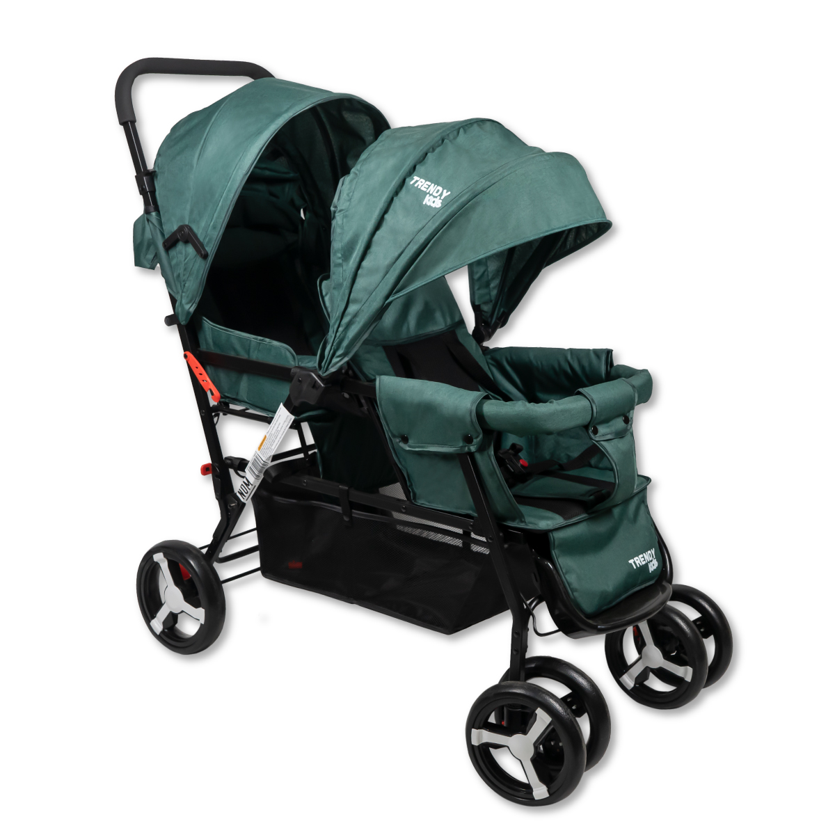 Carriola Para Bebé Doble Trendy Kids Twiny Reclinable Turquesa