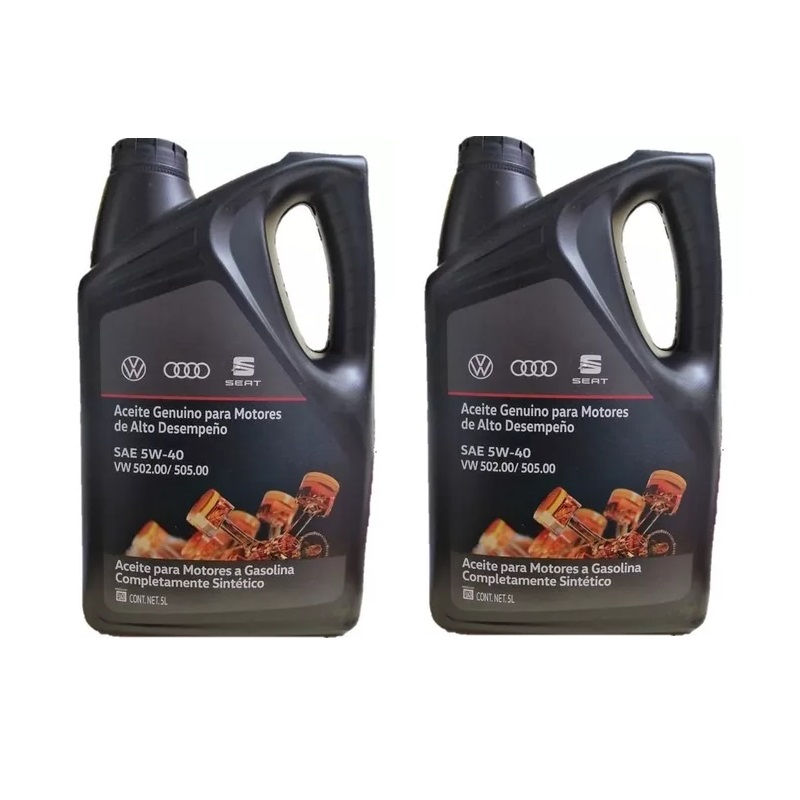 Aceite Sintético Vw Audi Seat 5w40 Garrafa 5 Litros