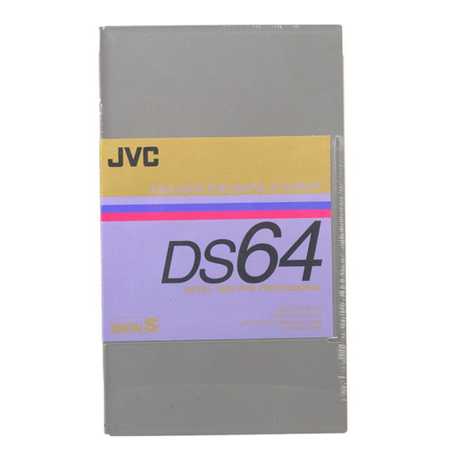VIDEO CASSETTE JVC-DS64 METAL 64MIN