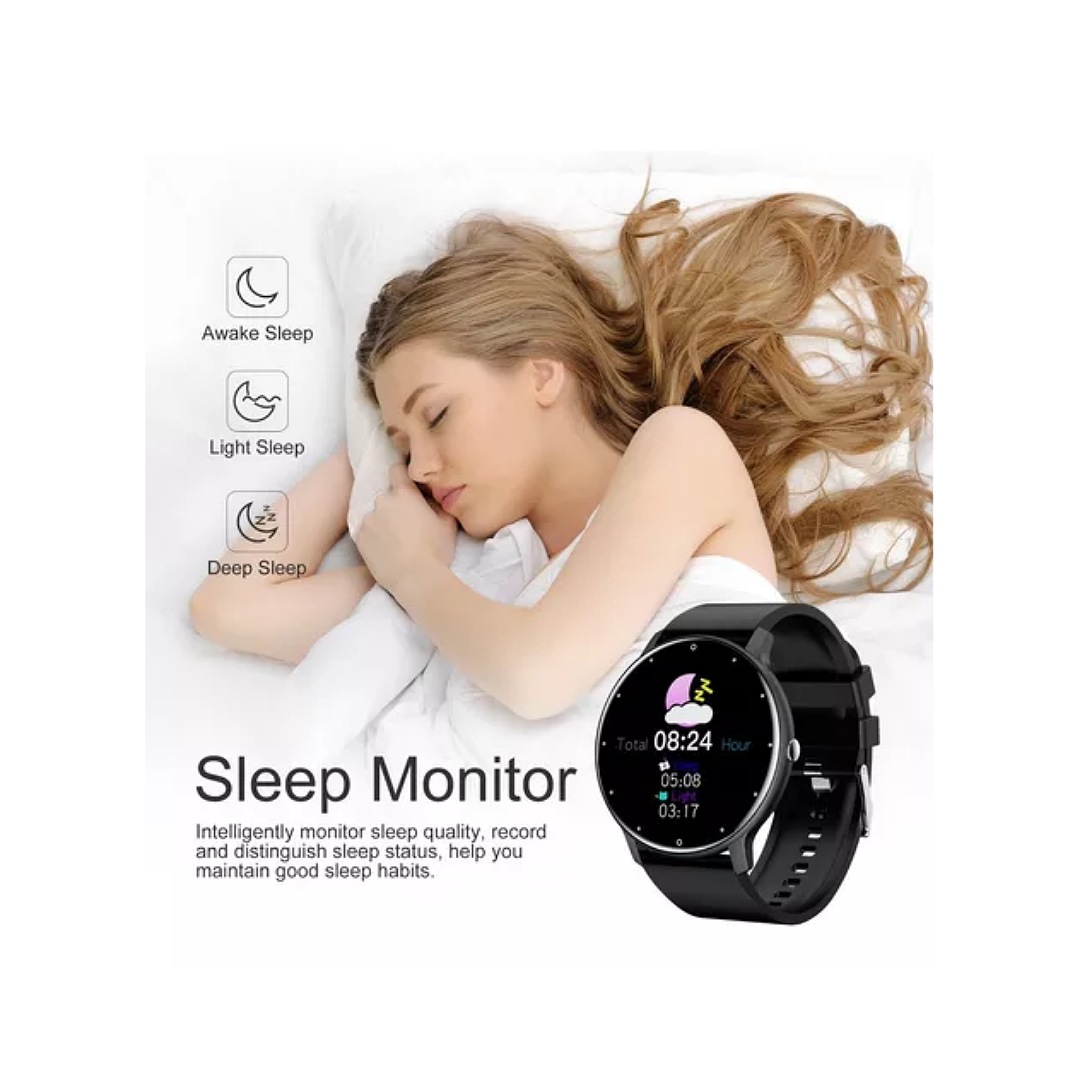 Reloj Inteligente Deportivo Impermeable Con Bluetooth, Negro