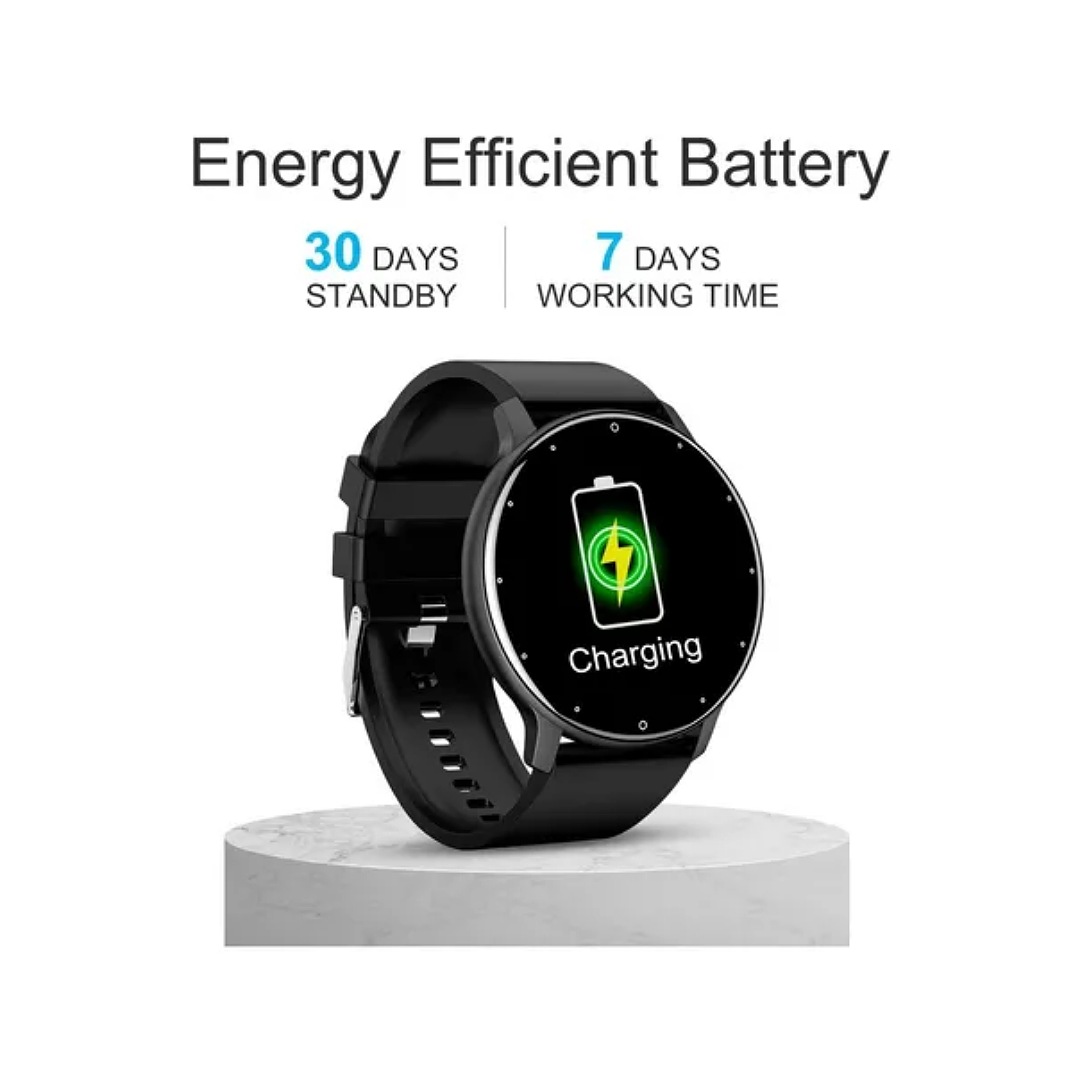 Reloj Inteligente Deportivo Impermeable Con Bluetooth, Negro