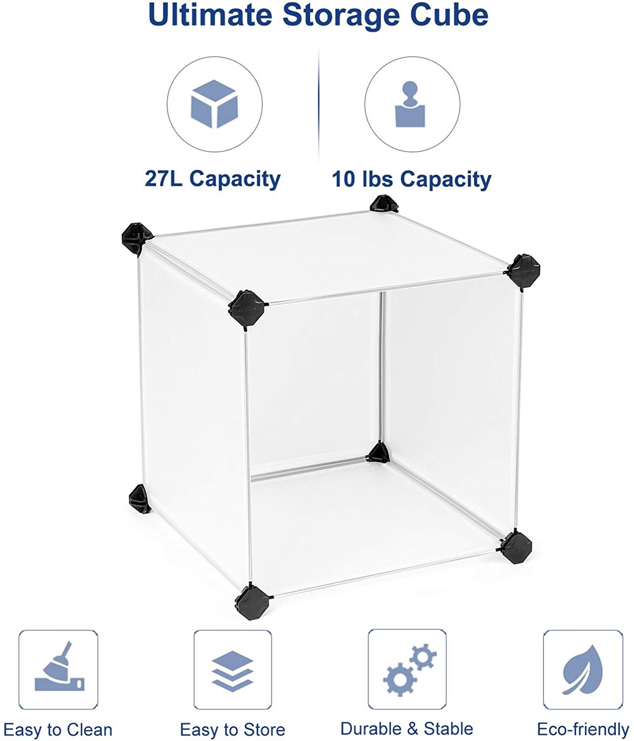 Estante 15 Cubos De Plástico Repisas Organizador Multi Usos