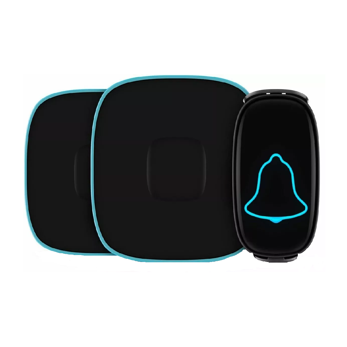 Timbre Inalámbrico Impermeable Con 1 Transmiso 2 Receptores