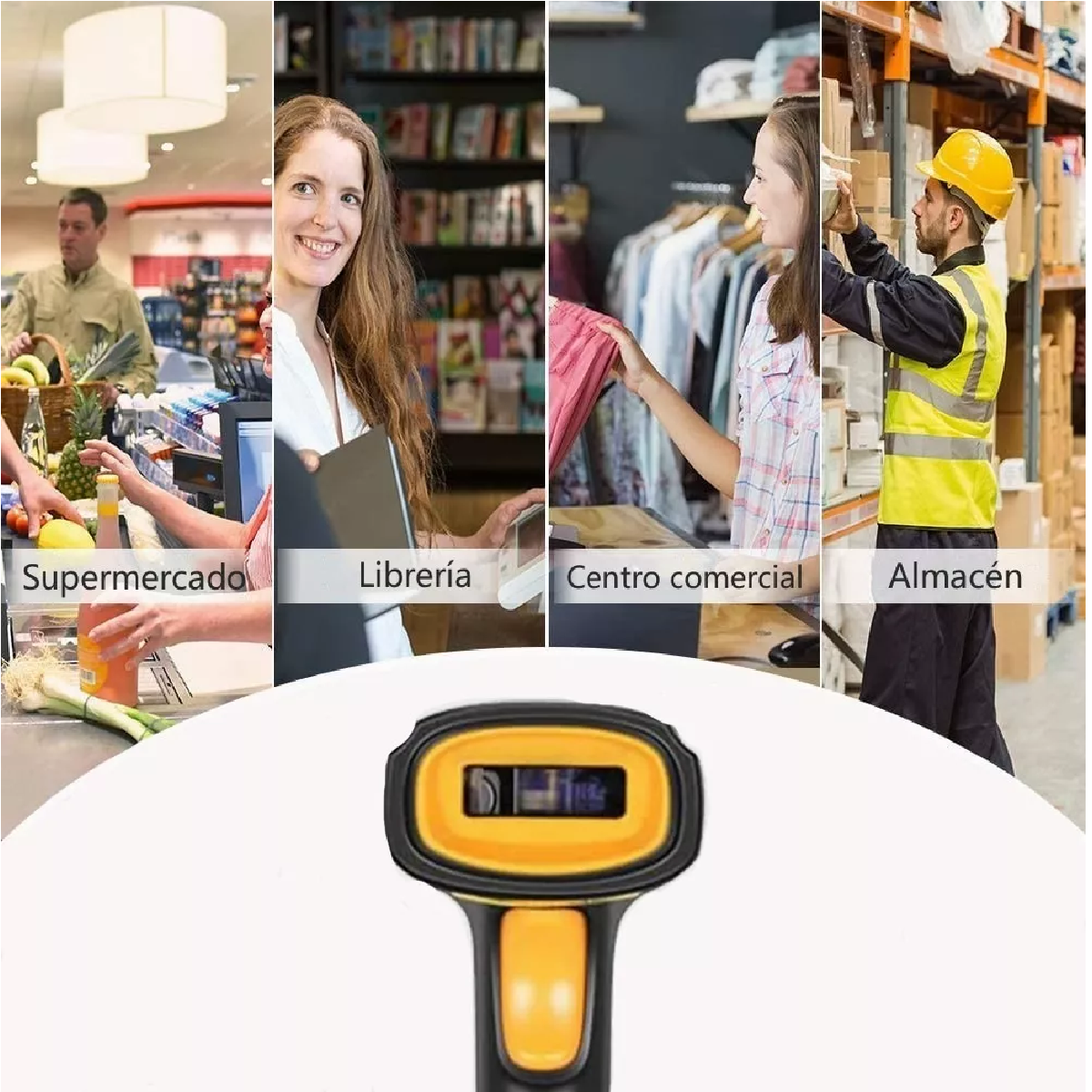 Lector Codigo De Barras Láser Punto Venta Escaner 1d Con Usb