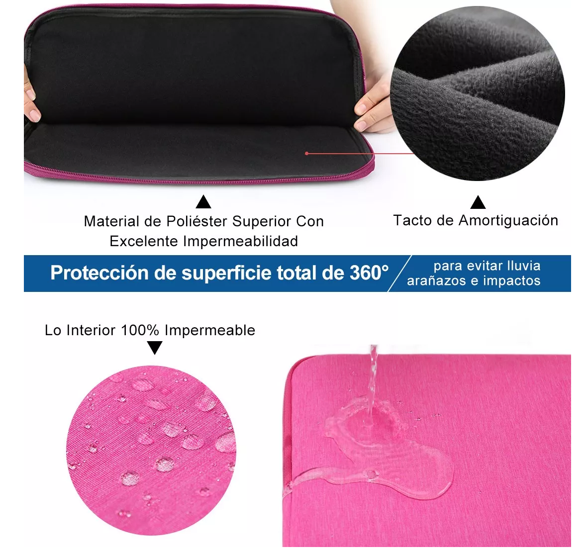 Funda Para Laptop 15.6'' Pulgadas Rosa