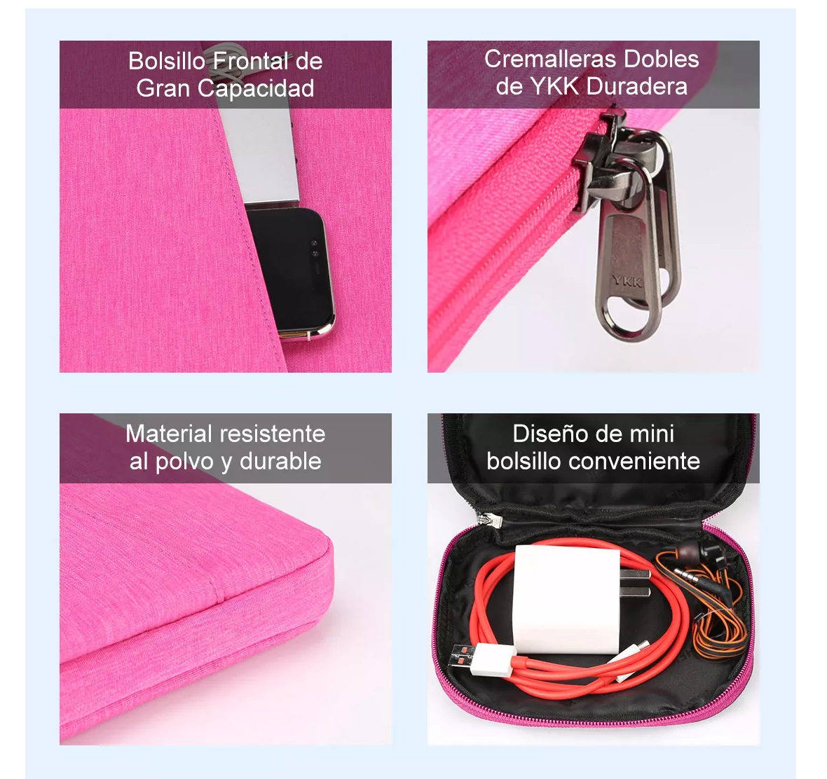 Funda Para Laptop 15.6'' Pulgadas Rosa