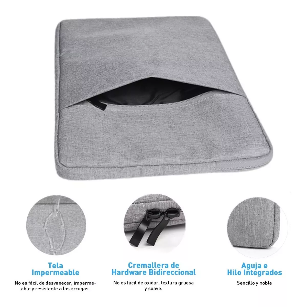 Funda Para Laptop 15.6 Pulgada Gris
