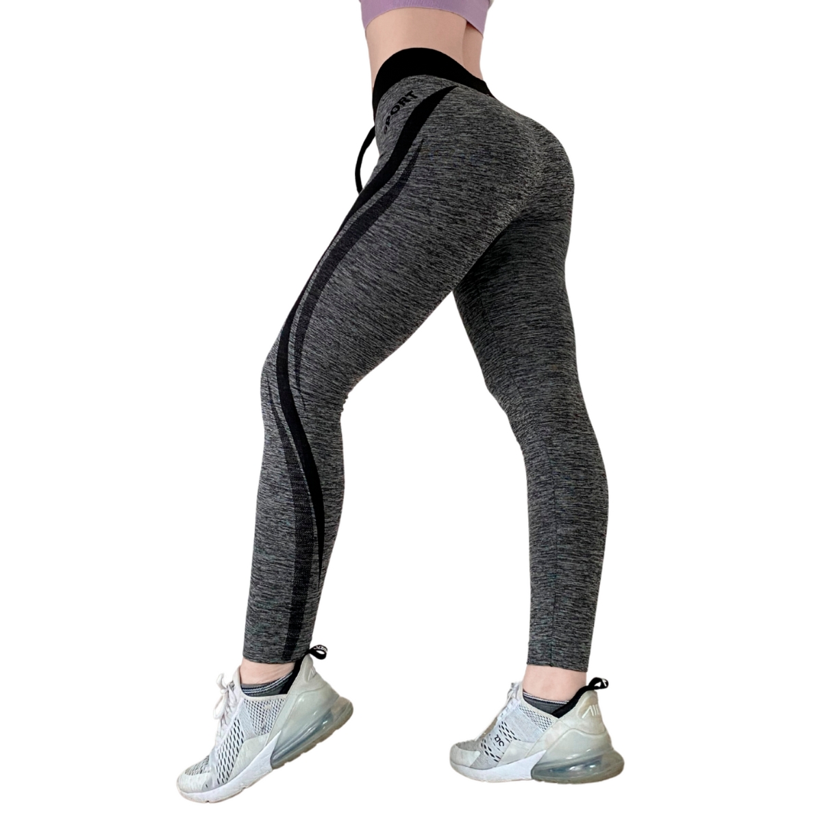 Pack de 2 Mallas Afelpadas Lycra Leggins Mujer Mayon Talle Alto