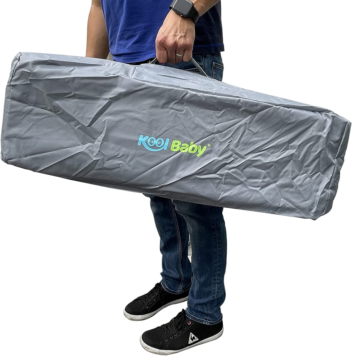 Cuna Corral Kool Baby PP02 Rosa Gris con Caja Musical