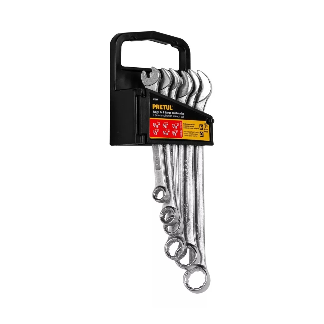 Juego De 6 Llaves Españolas Combinadas Standard