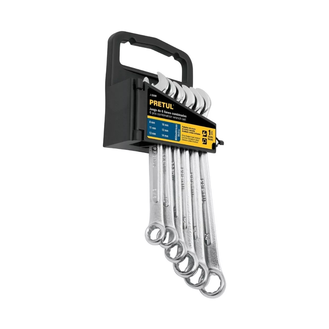Juego De 6 Llaves Españolas Combinadas Milimetricas