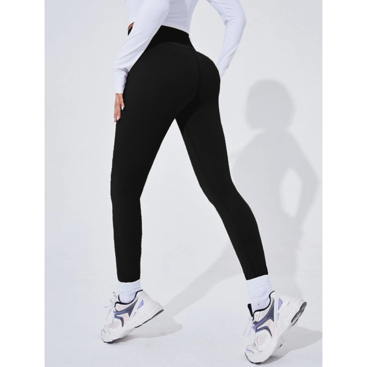 Pack de 2 Mallas Lycra Leggins Mujer Gym Casual Mayon Afelpada 