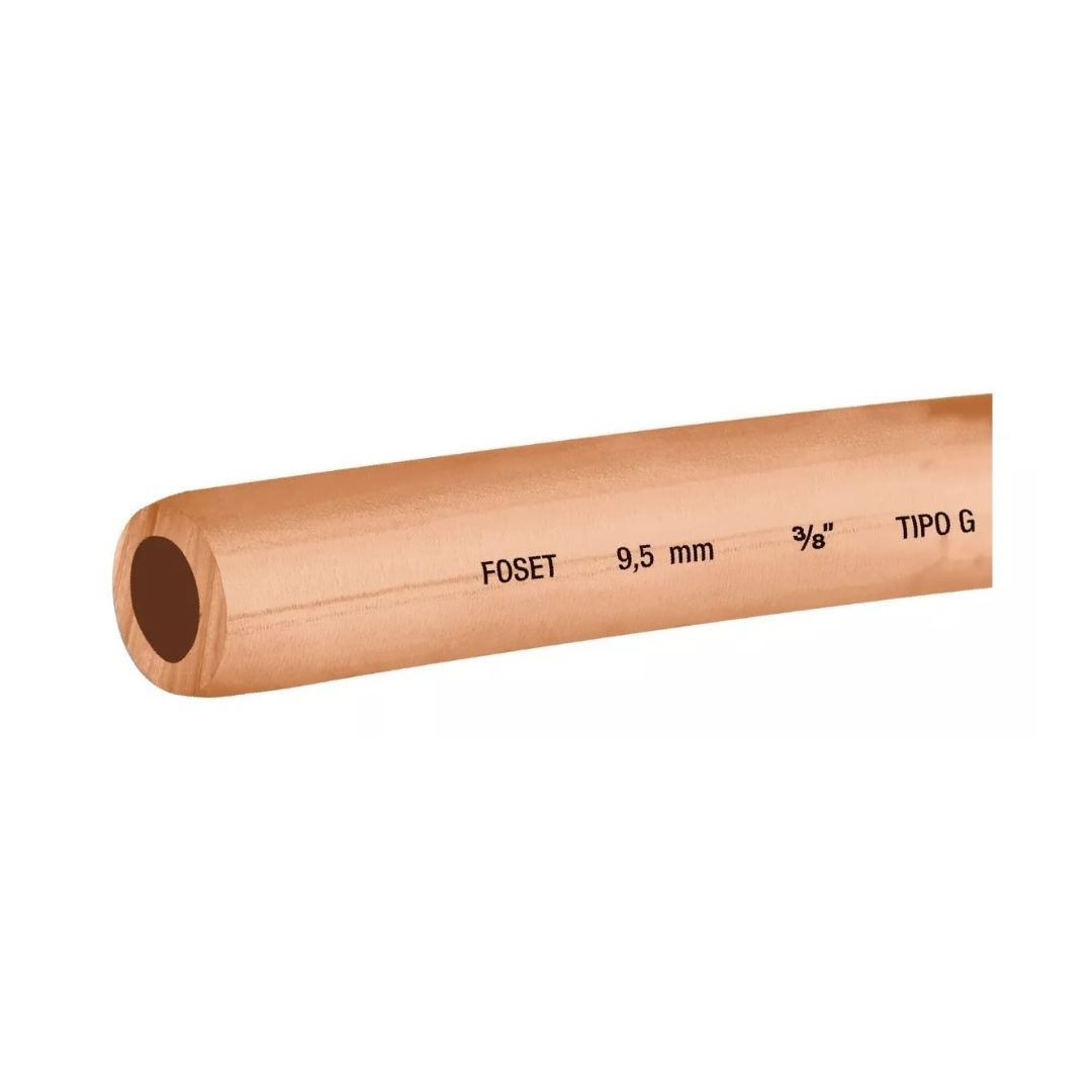 Rollo De 15 Mt De Tubo Flexible De Cobre De 3/8'