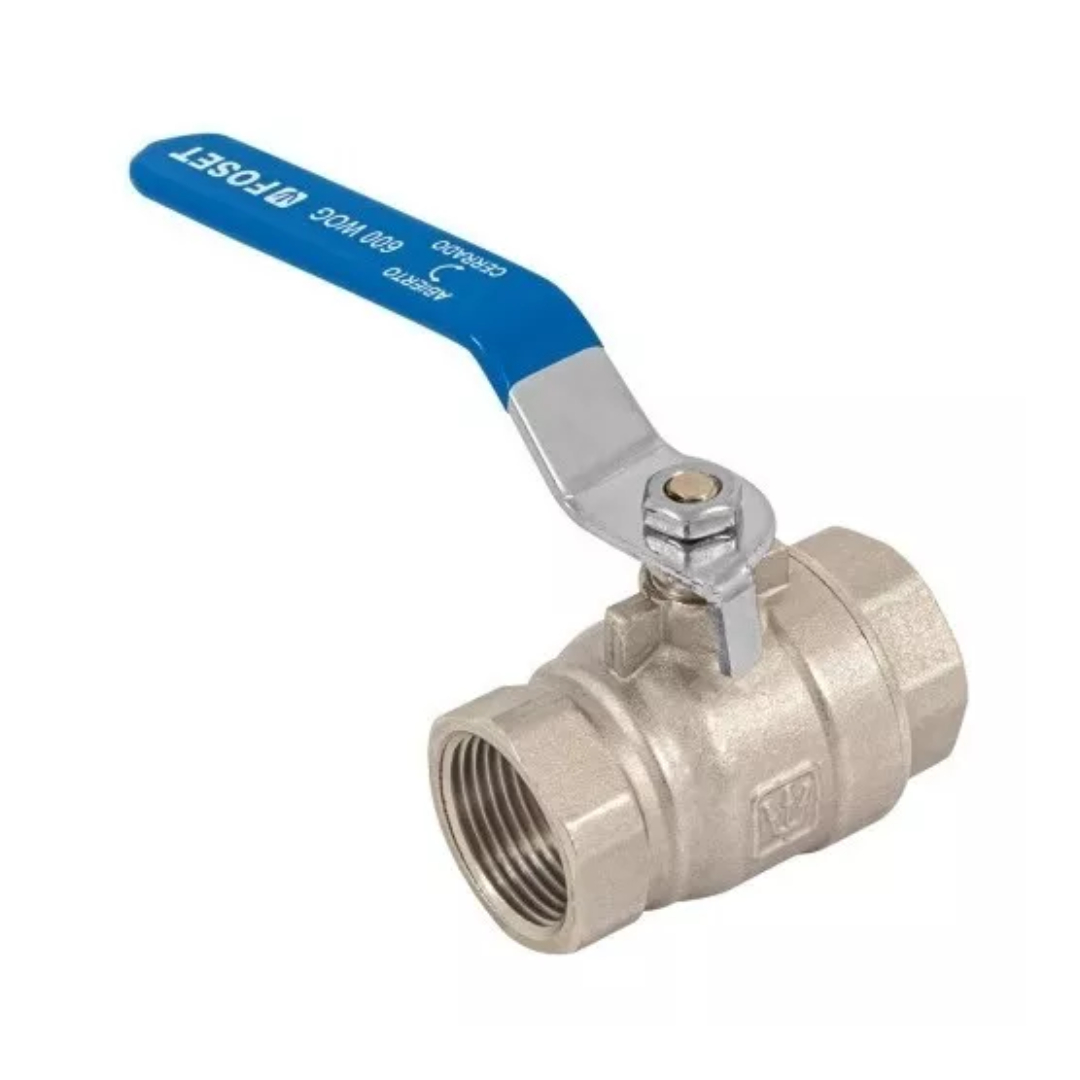 Válvula De Esfera, De Latón, Roscable, 1 PuLG, Alta Presión