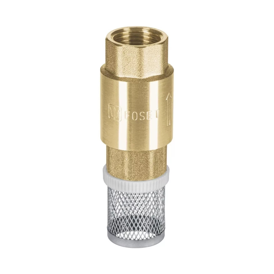 Pichancha Tipo Check De Latón Con Rejilla Inoxidable 1/2 Pul