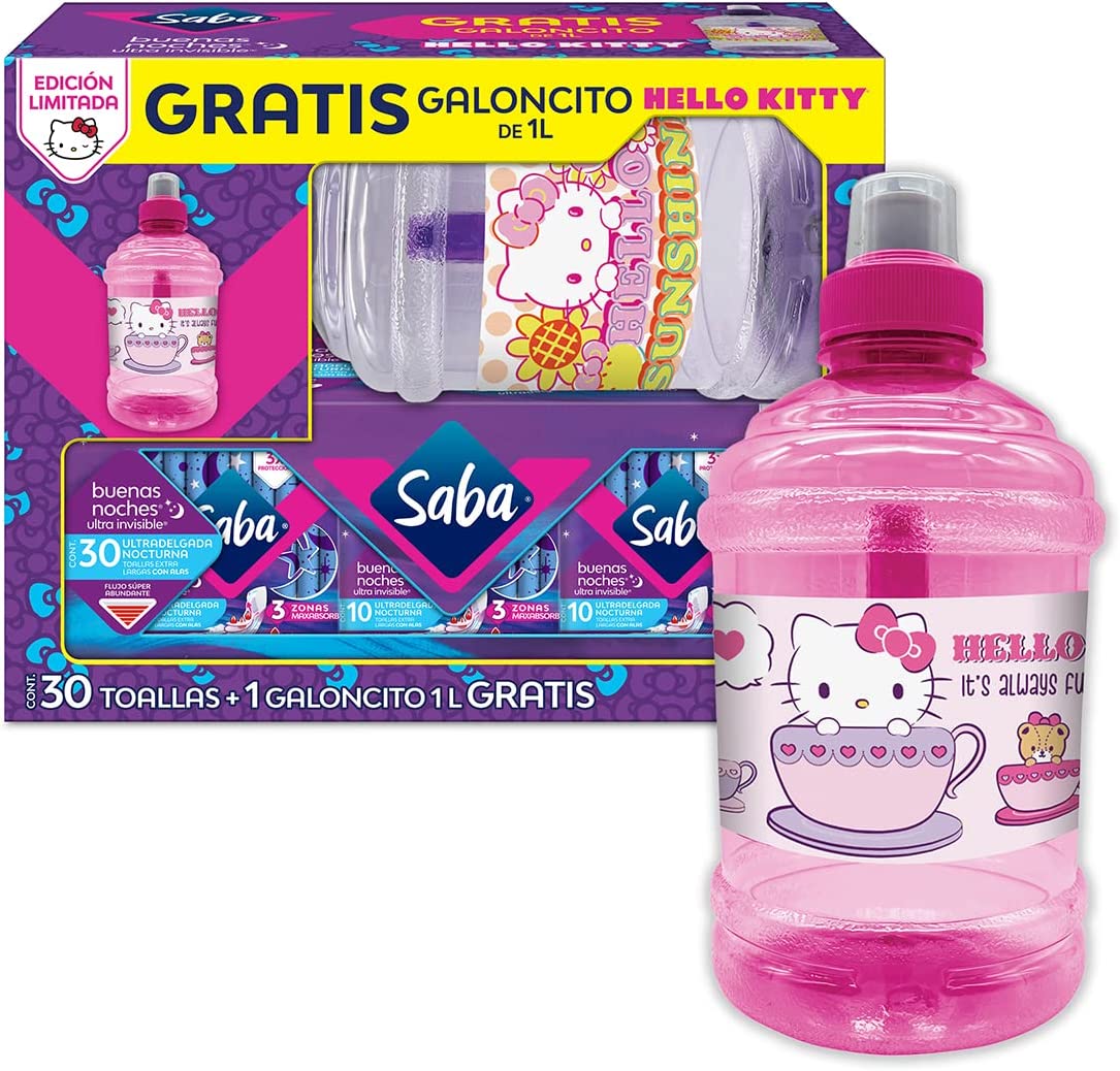 Toallas Femeninas Saba Ultra Invisible 30 Piezas + 1 Galoncito