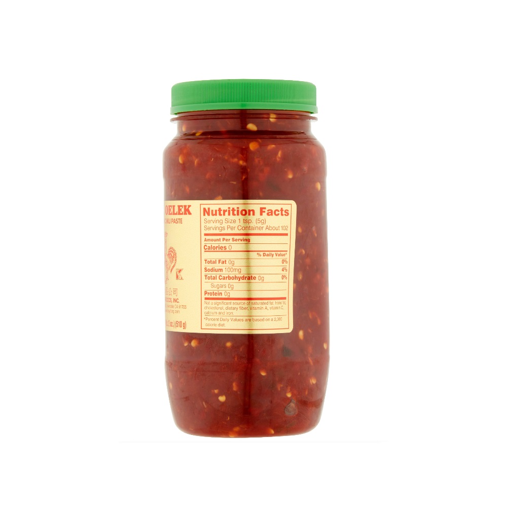 Sambal Oelek Salsa Sambal Sauce Chili Paste 510 G