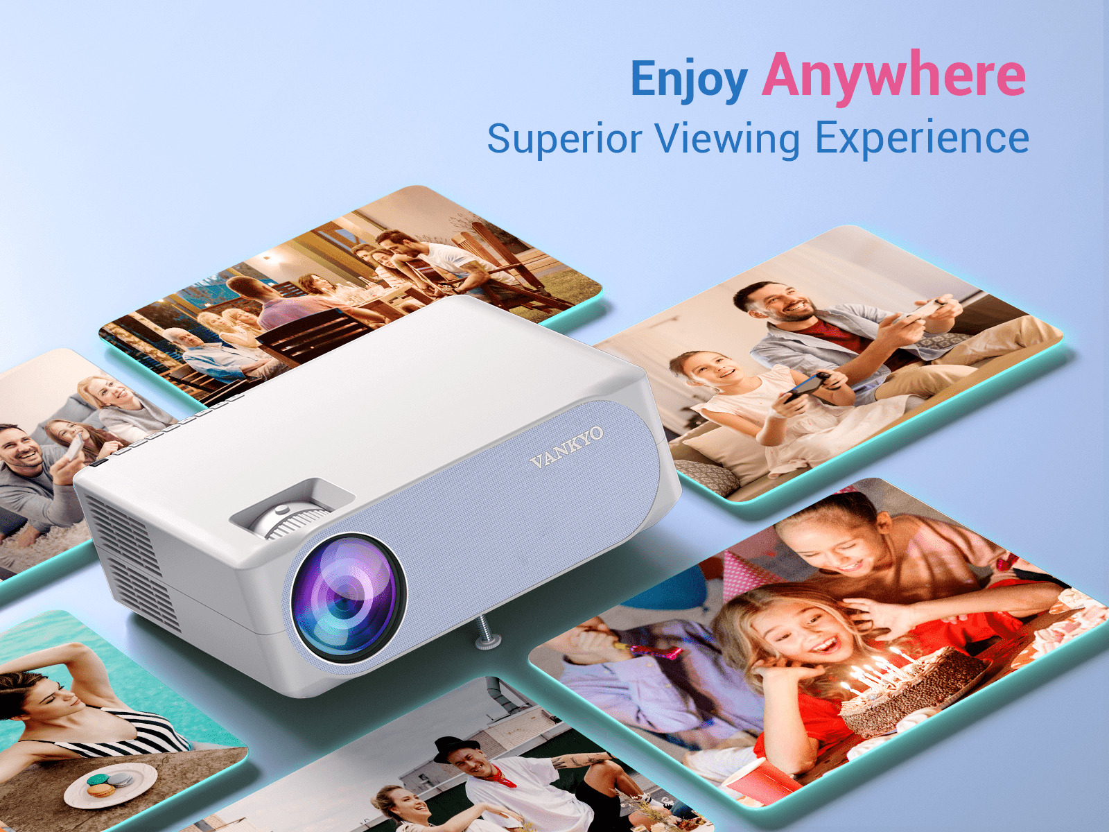 Proyector VANKYO Performance V630W FHD 1080p  pantalla hasta 300"