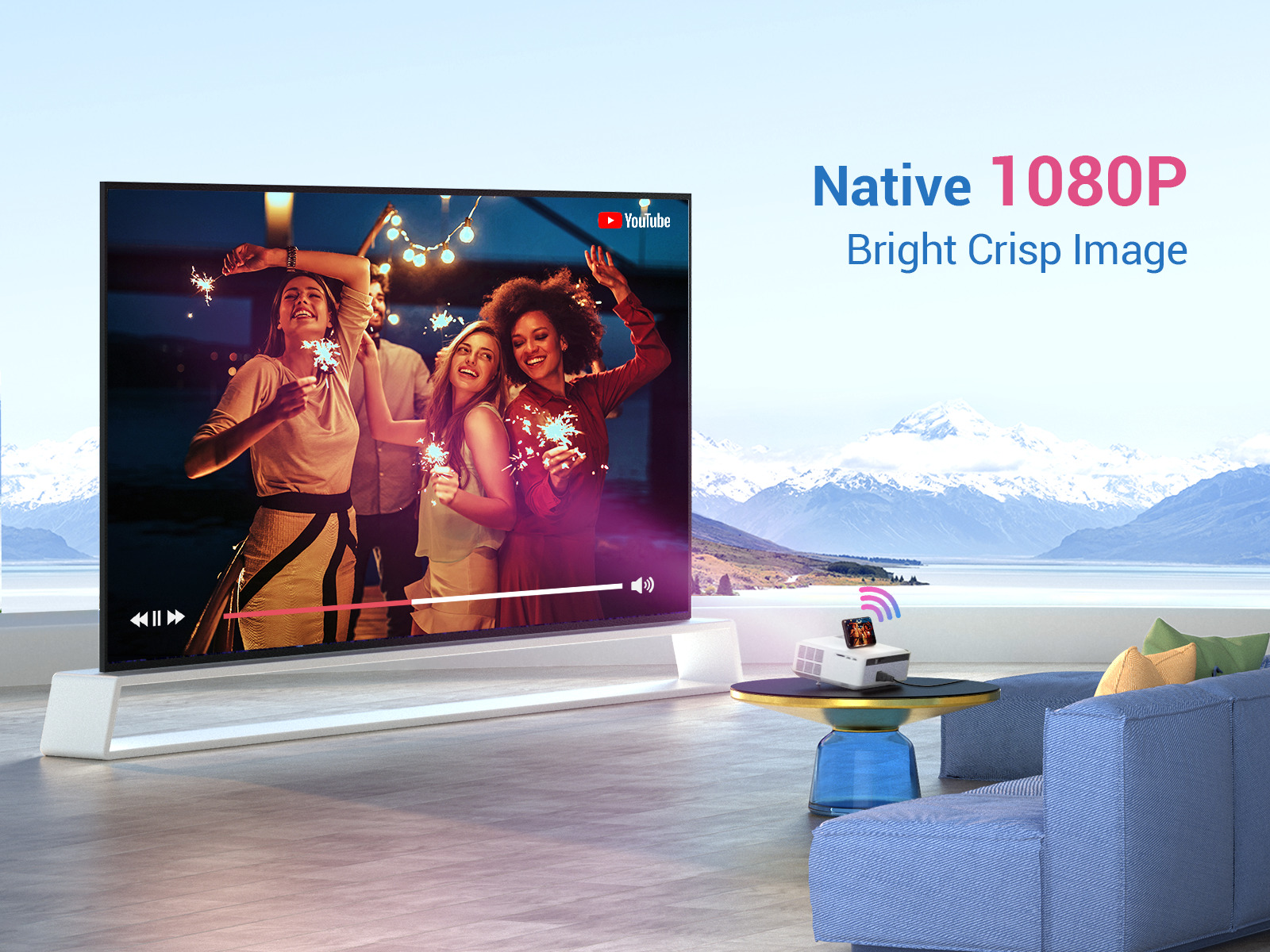 Proyector VANKYO Performance V630W FHD 1080p  pantalla hasta 300"