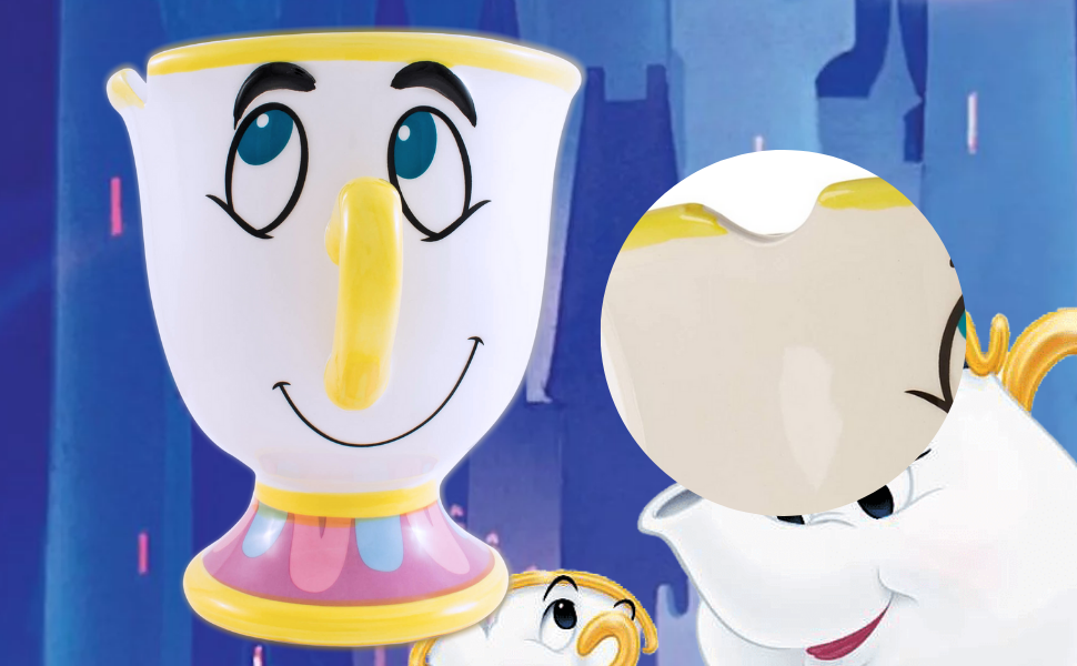 Disney Taza Chip Mug, La bella y la bestia