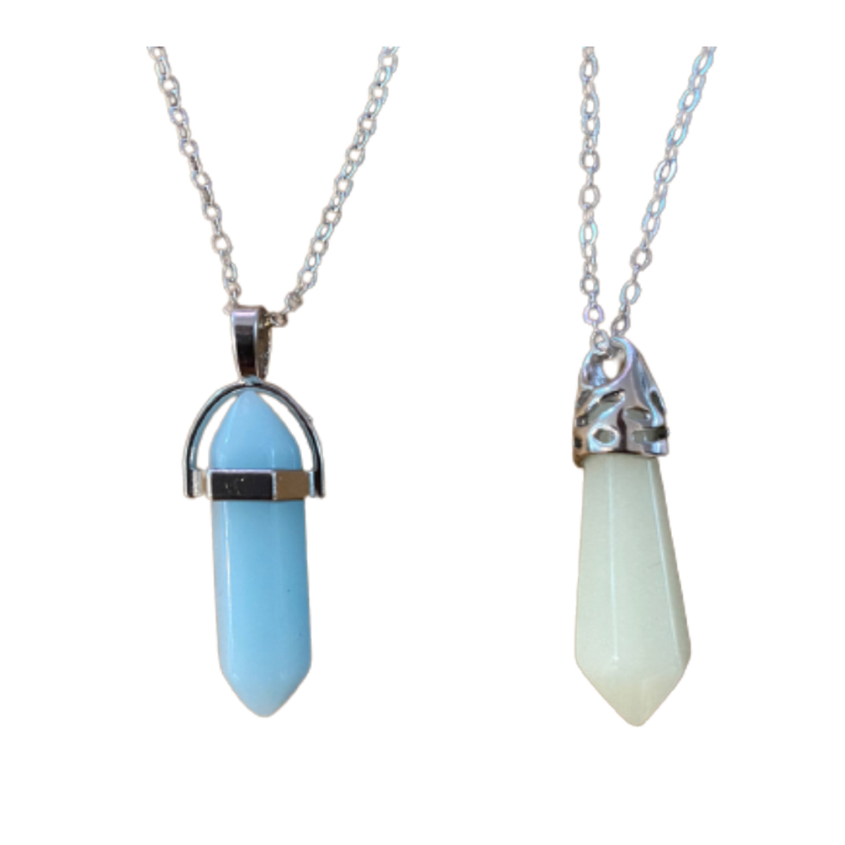 Collares para Parejas con colgante en forma de Pendulo, Collar que brilla en la oscuridad, Collares Novios, Enamorados, Amor y Amistad