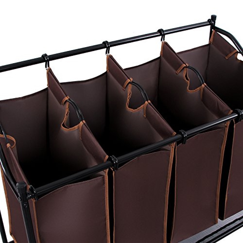 Cesto Para Clasificar Ropa Sucia Estructura de Metal Con Ruedas