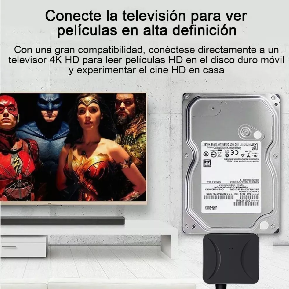 Cable Adaptador Disco Duro Sata A Usb 3.0 Hdd Ssd 3.5