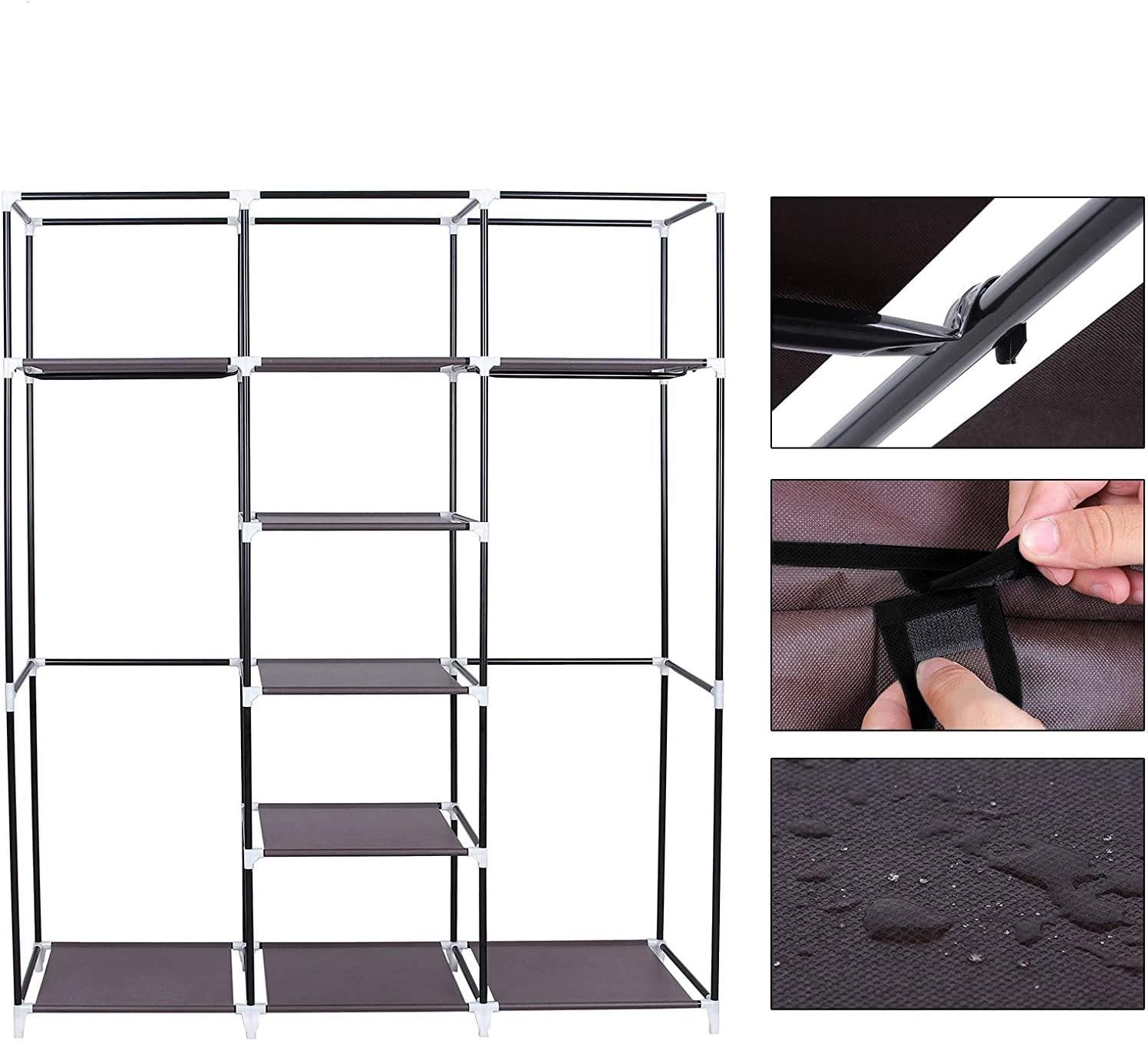 Rack Closet Zapatera Guardarropa Organizador Medidas 175x150x45 Cm 