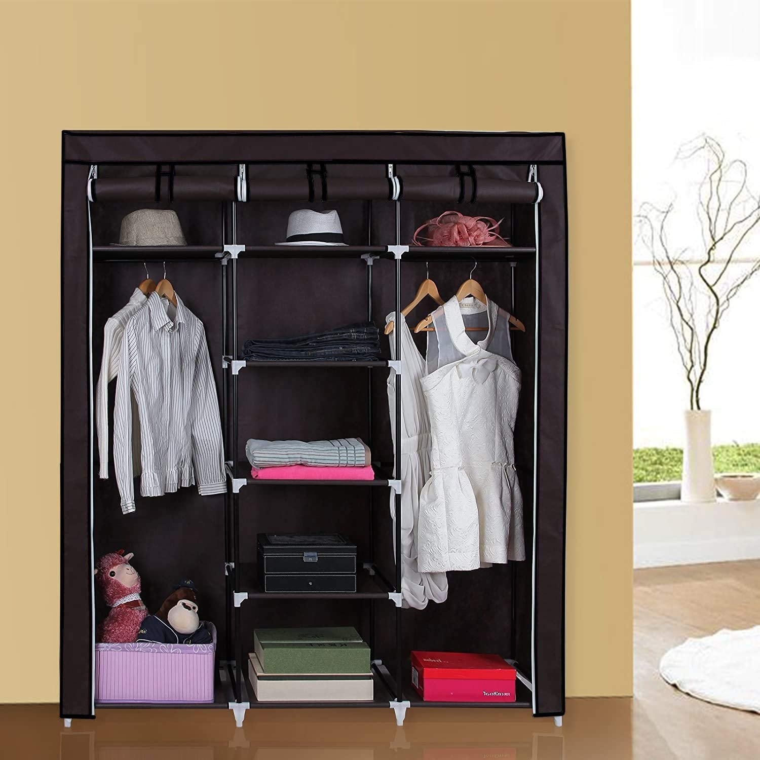 Rack Closet Zapatera Guardarropa Organizador Medidas 175x150x45 Cm 