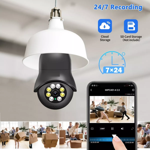 Cámara De Seguridad 2nlf® 5g Wifi Socket Espía Oculta 360