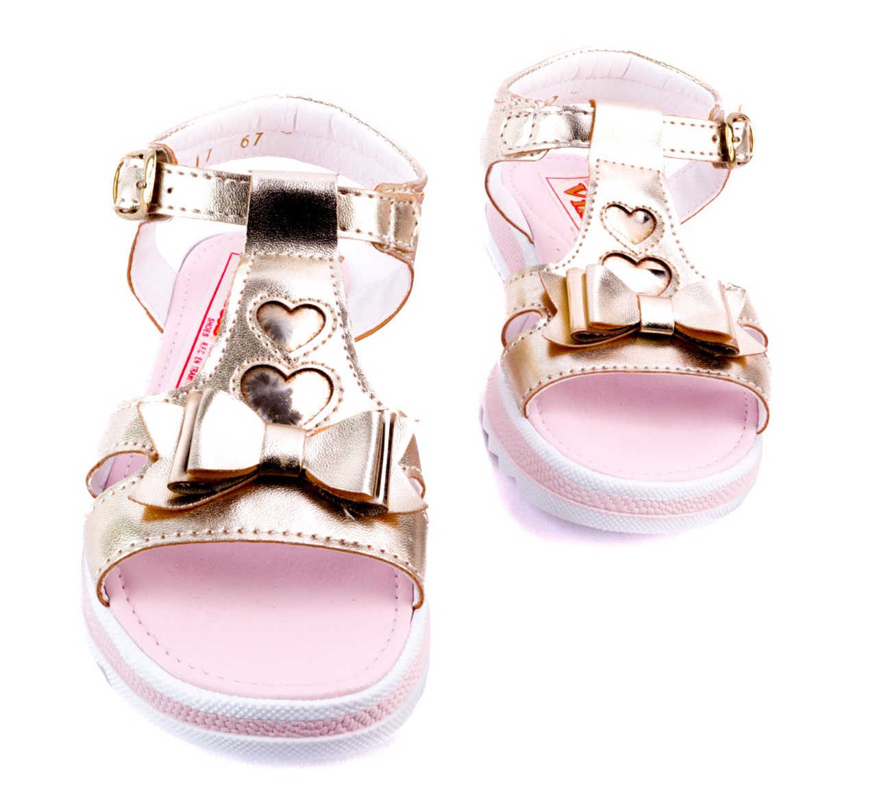 Sandalia Huarache Arco Soporte Niña Flores Playa 54-2-O Oro (12.0 - 21.5)