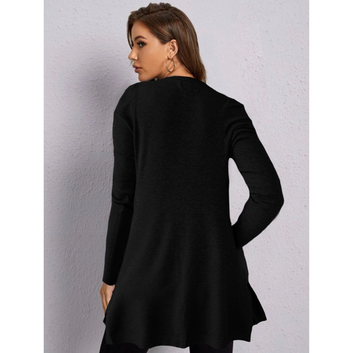 Suéter Mujer Moda Sweater Dama Abierto Tejido Punto Diseño 