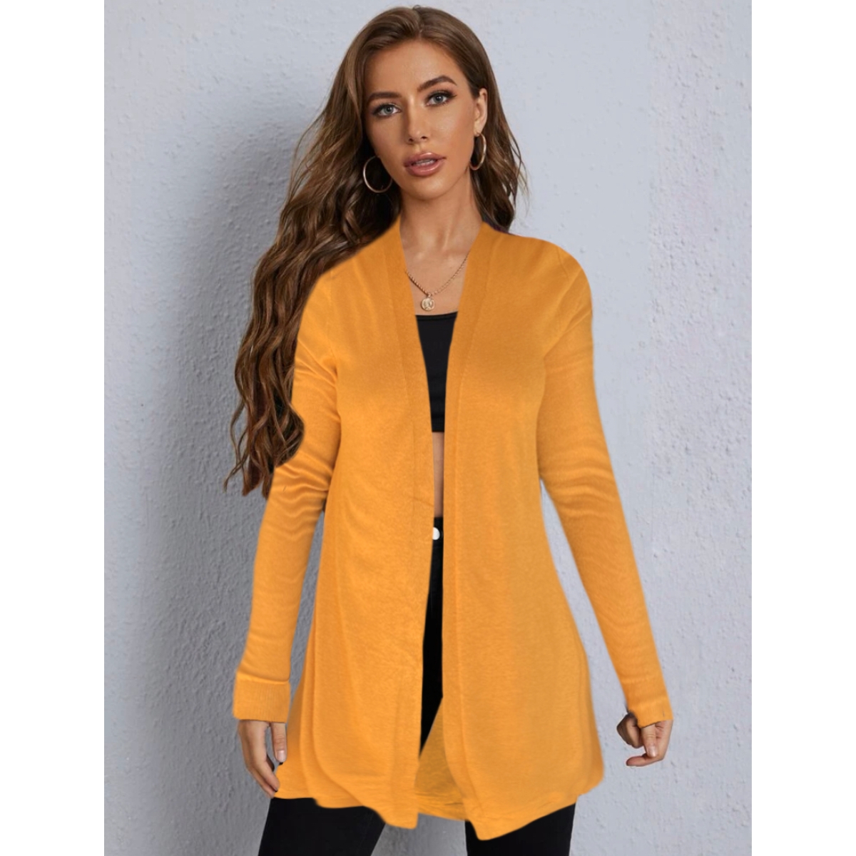 Suéter Mujer Moda Sweater Dama Abierto Tejido Punto Diseño Colorido