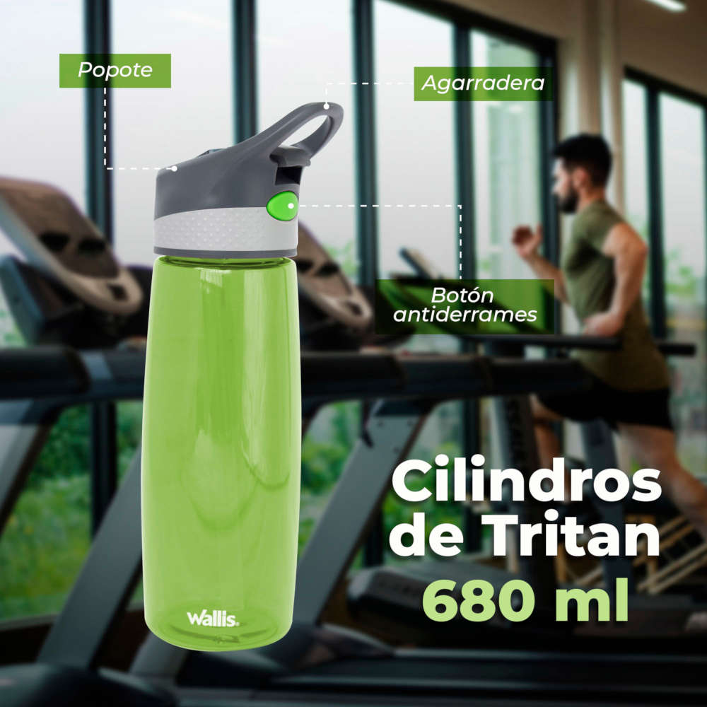 Cilindro WALLIS de tritan PBA free 680 ml