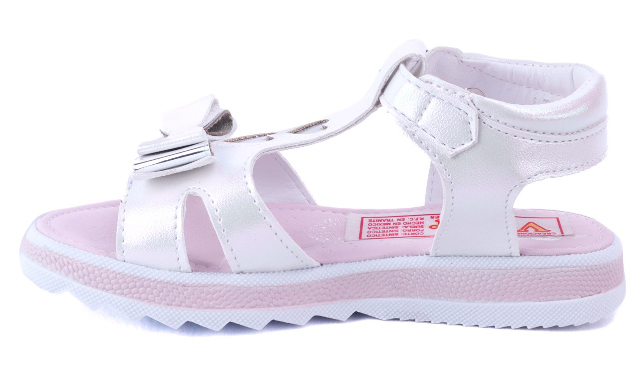 Sandalia Huarache Arco Soporte Niña Mariposas 59 Blanco 
