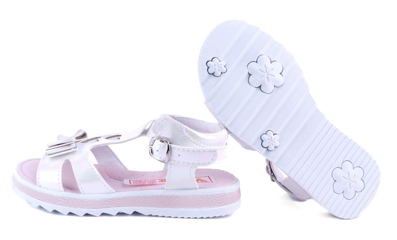 Sandalia Huarache Arco Soporte Niña Mariposas 59 Blanco 