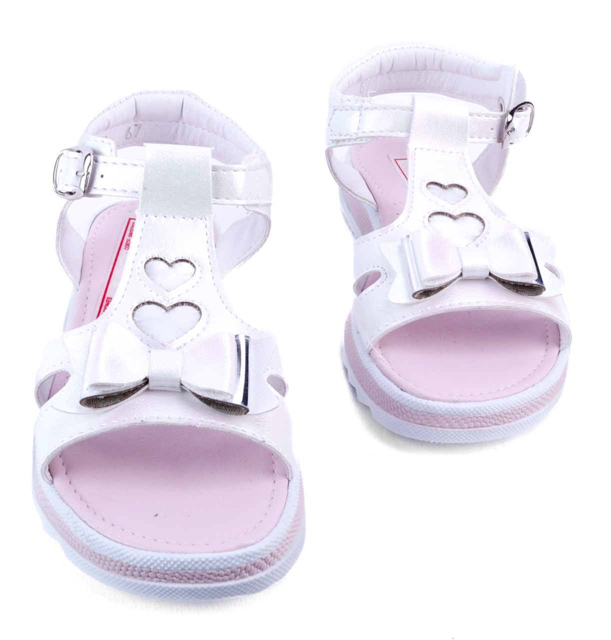 Sandalia Huarache Arco Soporte Niña Mariposas 59 Blanco 