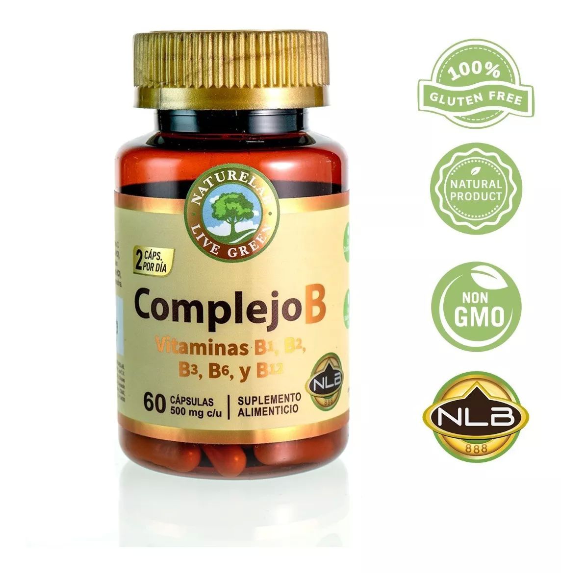 Complejo B - 60 Cápsulas De 500mg - Naturelab