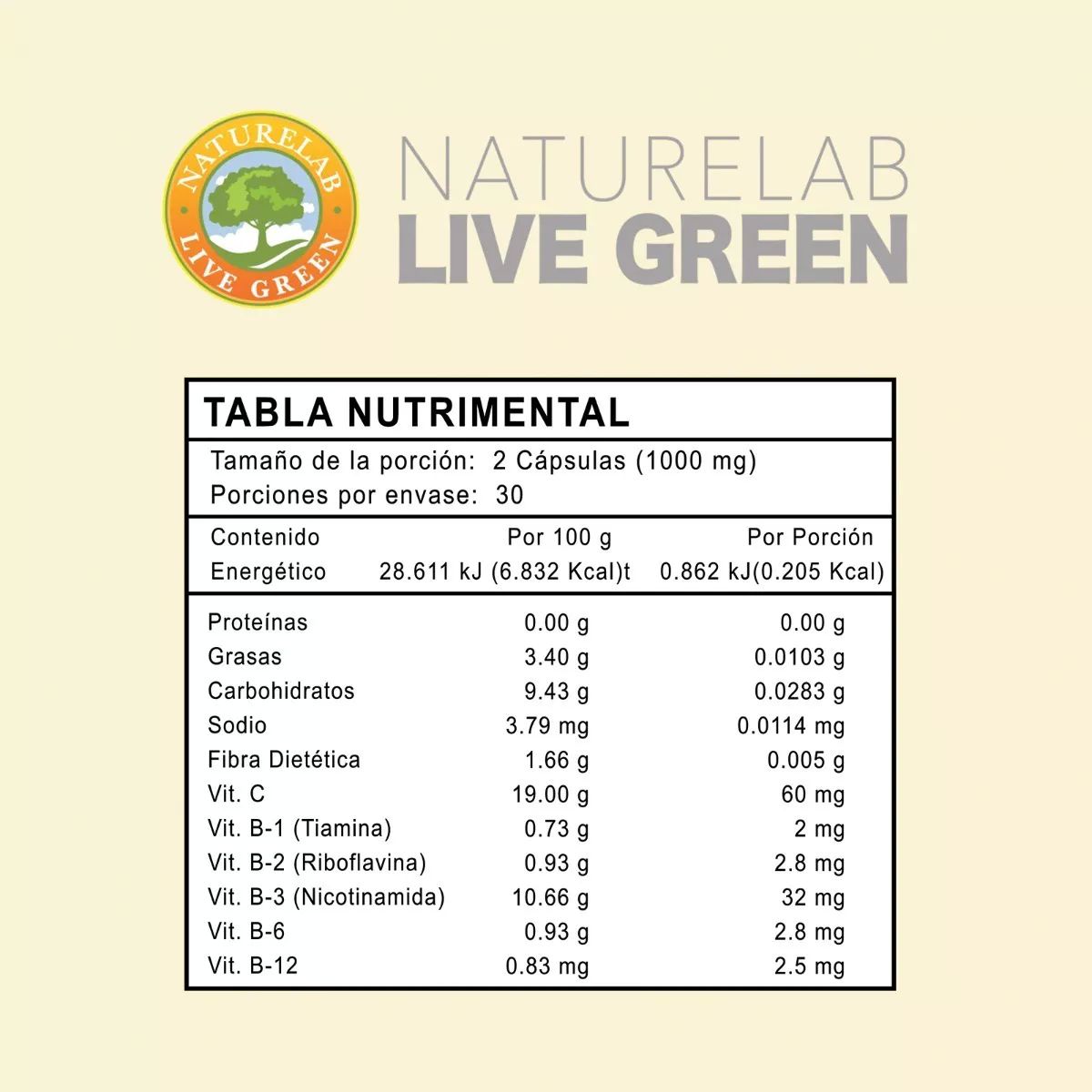 Complejo B - 60 Cápsulas De 500mg - Naturelab