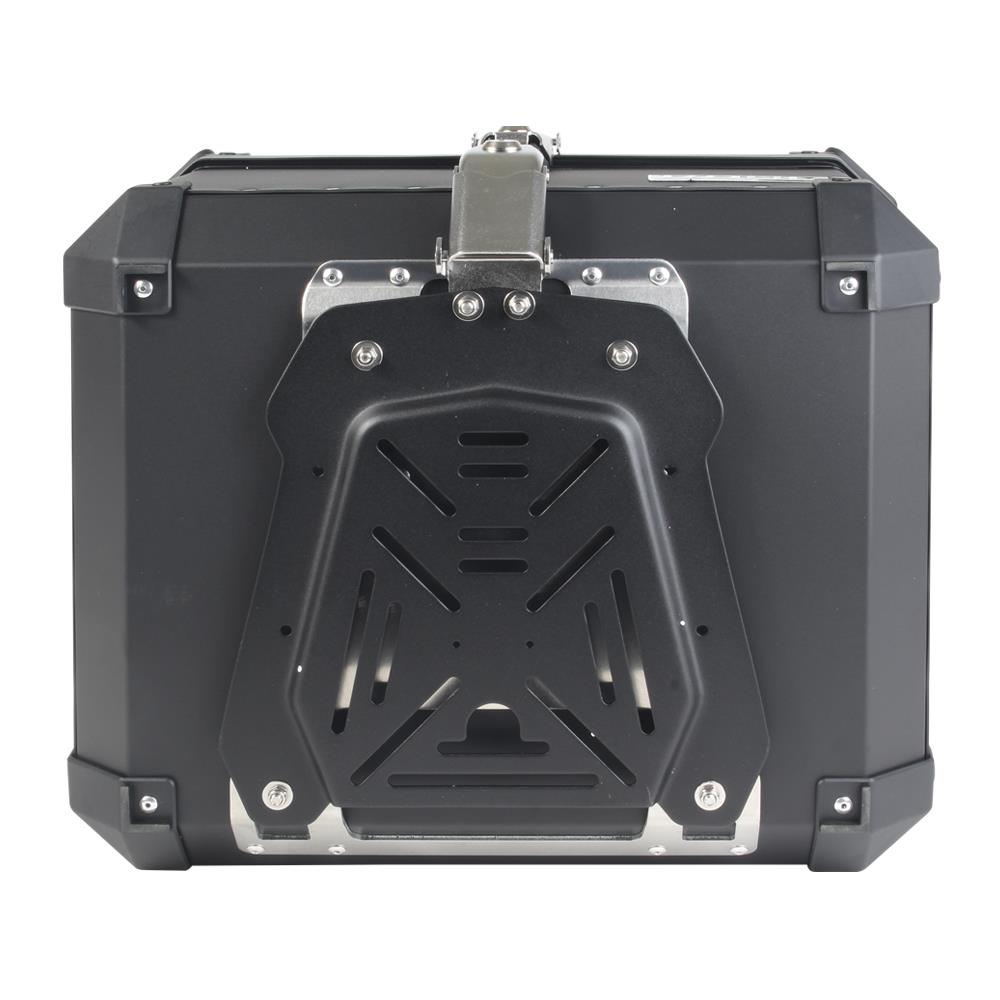 TOP CASE KOHL NEGRO 50 LTS DE  ALUMINIO UNIVERSAL CON PLATO DE MONTAJE UNIVERSAL