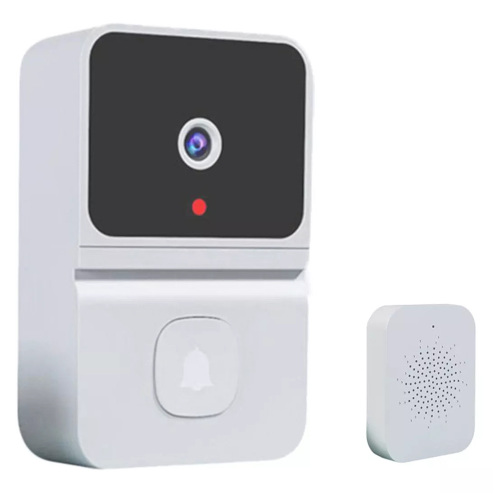 Mini Timbre inalámbrico Wifi inteligente con cámara, visión nocturna con intercomunicador, recargable, 2.4G