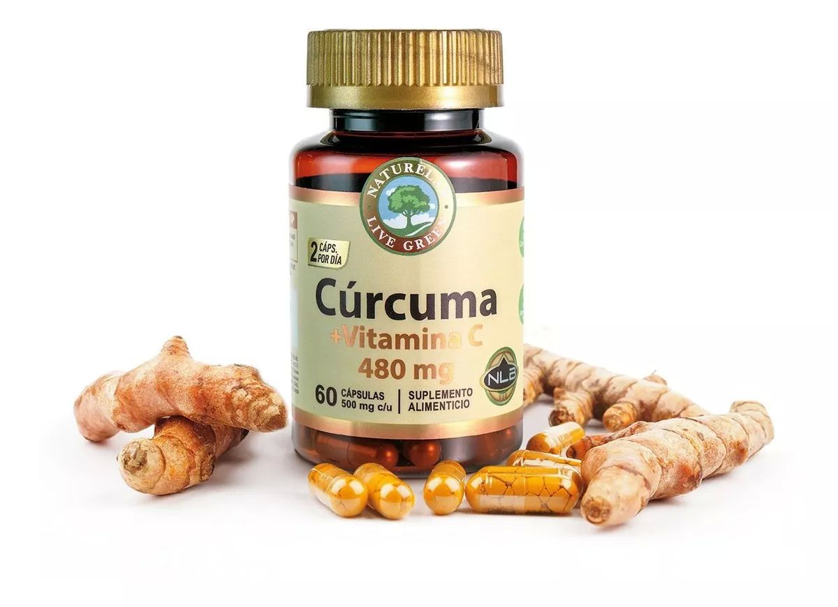 Cúrcuma + Vitamina C- Antioxidante - 60 Cápsulas - Naturelab