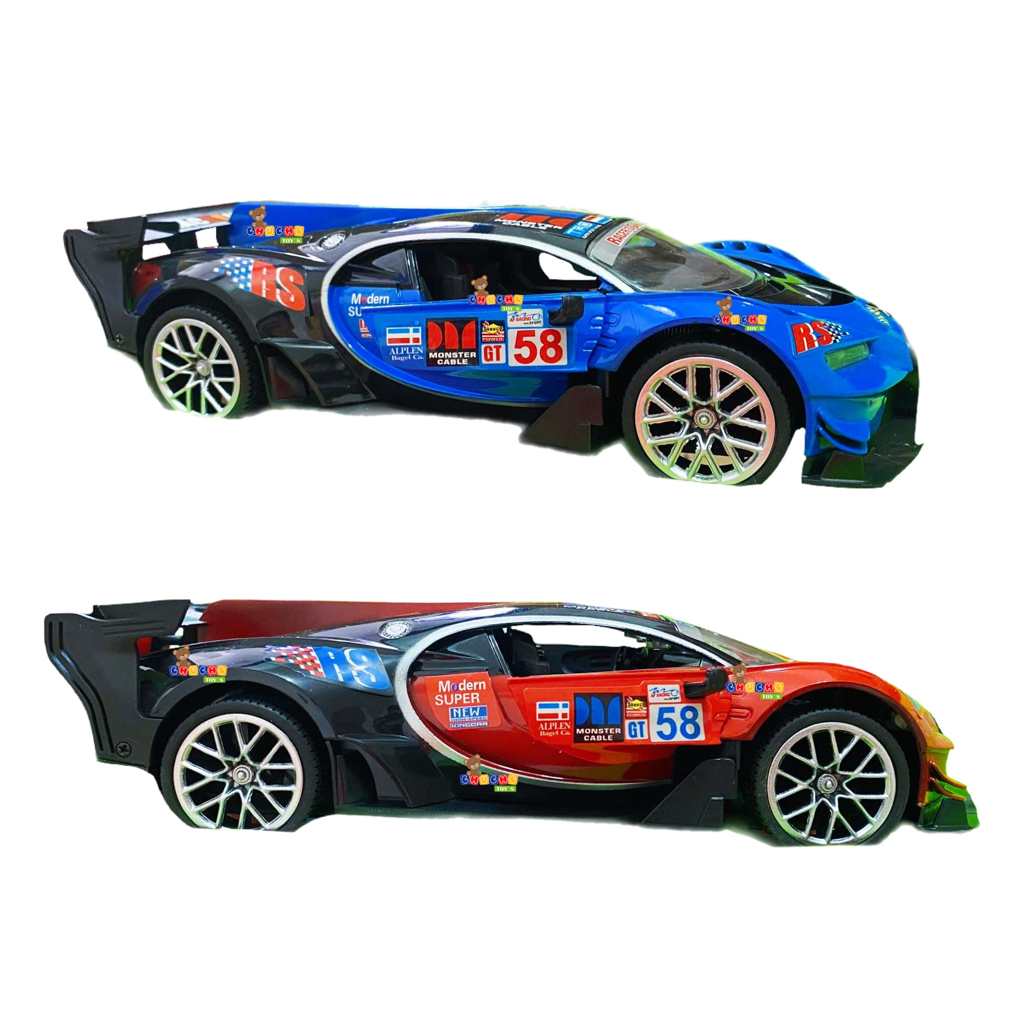 Carro de Carreras Control Remoto con Luz Batería Recargable X-Kinight