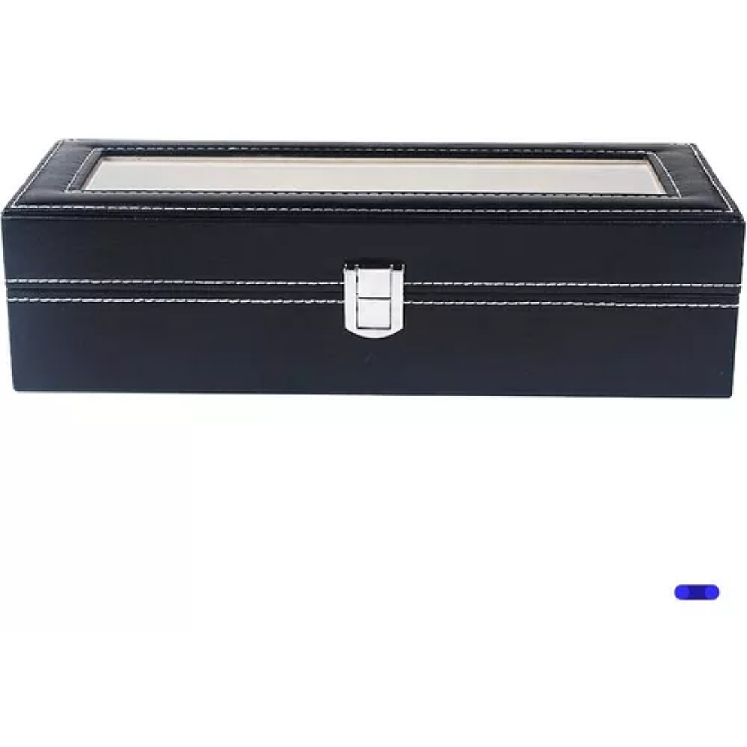 Estuche Para Relojes Exhibidor Con Almohadillas 6 Espacios